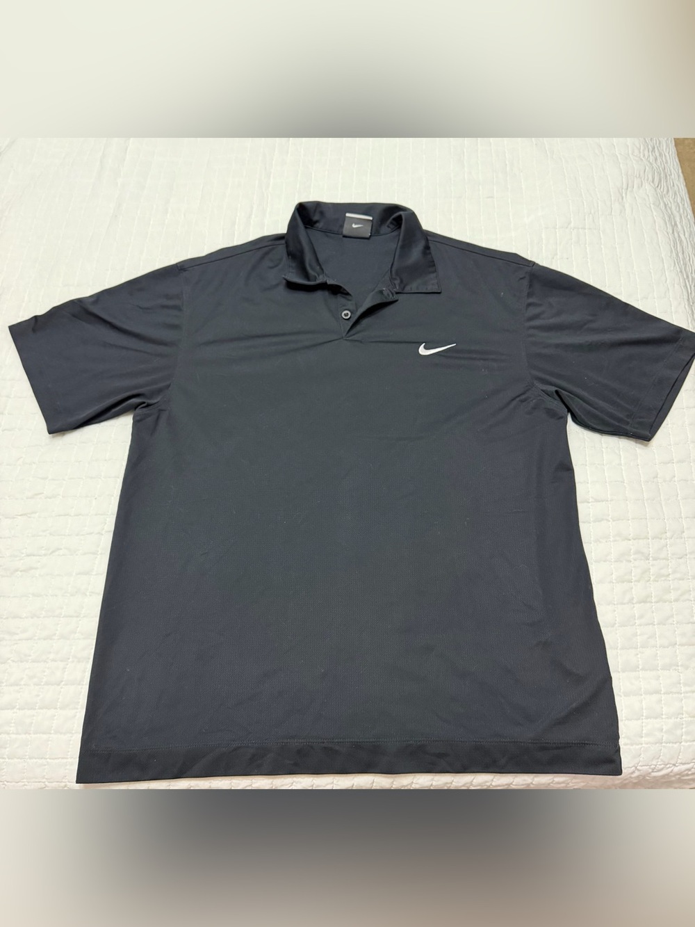 Nike Golf Dri-FIT Black Polo Shirt Men’s Large